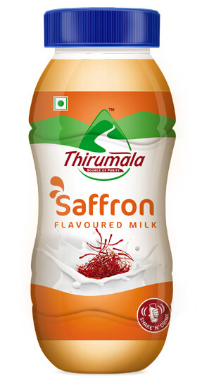 Saffron Flavoured Milk - Thirumala Milk